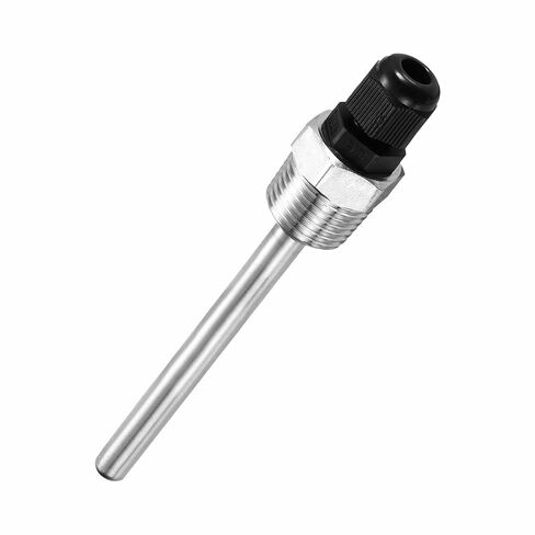 Wedless 304 الفولاذ المقاوم للصدأ Thermowell مع غطاء درجة حرارة غدة الكابل لتخمير البيرة المنزلية لعشاق صناعة النبيذ (8 * 30 مم / 0.31 * 1.18 بوصة) in Kuwait