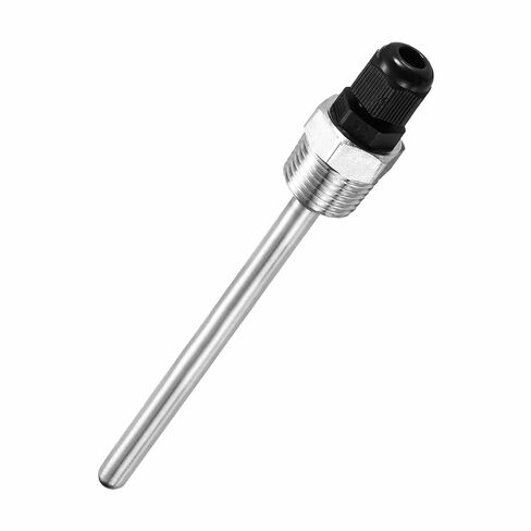 Wedless 304 الفولاذ المقاوم للصدأ Thermowell مع غطاء درجة حرارة غدة الكابل لتخمير البيرة المنزلية لعشاق صناعة النبيذ (8 * 30 مم / 0.31 * 1.18 بوصة) in Kuwait