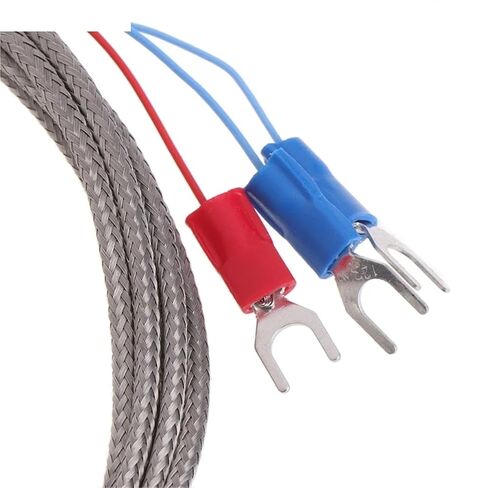 RTD PT100 Temperature Sensor Probe 5cm 1/2 Inch NPT Thread with Detachable Connector 2M Cable 3-Wire 1Pcs in Saudi Arabia