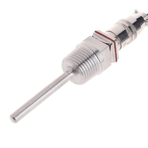 RTD PT100 Temperature Sensor Probe 5cm 1/2 Inch NPT Thread with Detachable Connector 2M Cable 3-Wire 1Pcs in Saudi Arabia