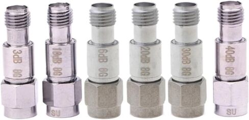 2W SMA Coaxial Fixed Attenuators Frequency 6GHz 8GHz SMA Fixed Connectors Y5GB(Sliver-6db) in Saudi Arabia
