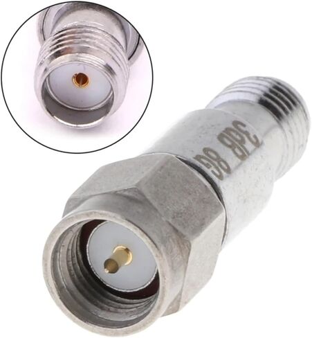 2W SMA Coaxial Fixed Attenuators Frequency 6GHz 8GHz SMA Fixed Connectors Y5GB(Sliver-6db) in Saudi Arabia