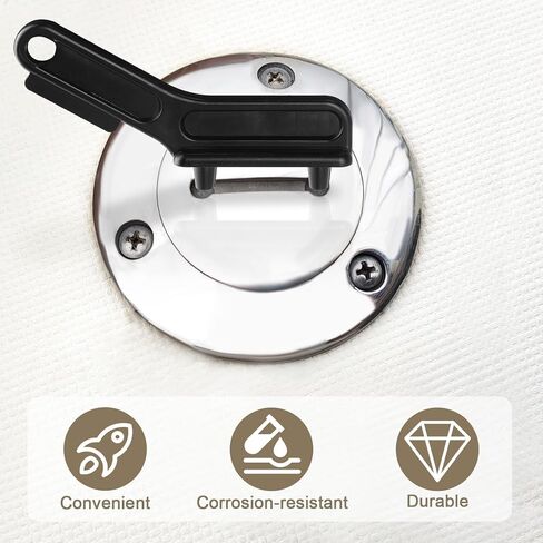 مفتاح لوحة سطح السفينة البحرية المتين من البولي كربونات، لفتح معظم أغطية تعبئة سطح خزان الوقود والغاز والمياه القياسية باللون الأسود in Kuwait