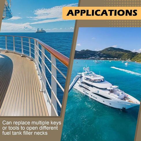 مفتاح لوحة سطح السفينة البحرية المتين من البولي كربونات، لفتح معظم أغطية تعبئة سطح خزان الوقود والغاز والمياه القياسية باللون الأسود in Kuwait