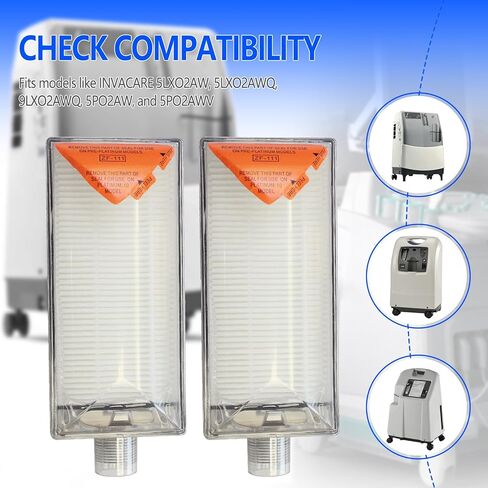 2-Pack Intake Filter for INVA Perfecto Platinume, Inlet Filter 1131249 Individually Sealed Packaging in Saudi Arabia