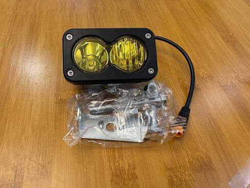 متوافق مع مصباح Ridstar Q20 Ebike الأمامي، 6500K 20W إضاءة LED مقاومة للماء فائقة السطوع للدراجة الإلكترونية، 3 دبوس عالمي 12V-60V للدراجة الإلكترونية والدراجات النارية والمركبات ATV in Kuwait