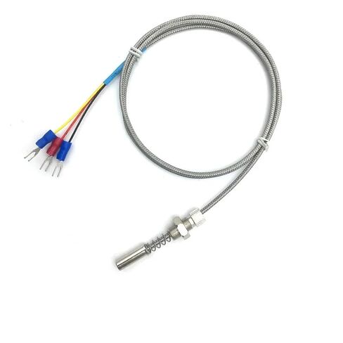 Pt100 End Face Threaded Fixed Surface Flat Temperature Sensor 420°C 1Pcs(PT100(M10X1) L9M) in Saudi Arabia