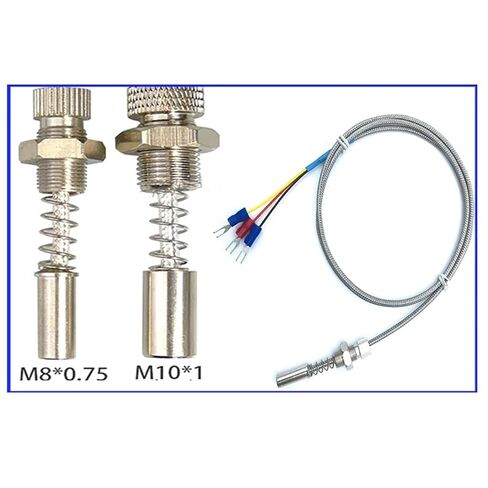 Pt100 End Face Threaded Fixed Surface Flat Temperature Sensor 420°C 1Pcs(PT100(M10X1) L9M) in Saudi Arabia