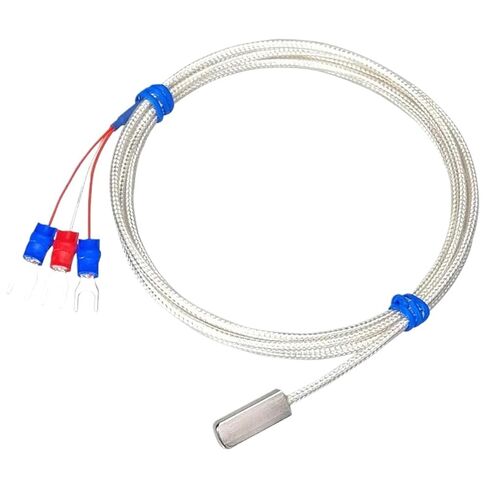 Stainless Steel PT100K Temperature Sensor 1-20m Shielded Cable 3 Wire Thermal Resistance 1Pcs(PT100 Type Cable 5m) in Saudi Arabia