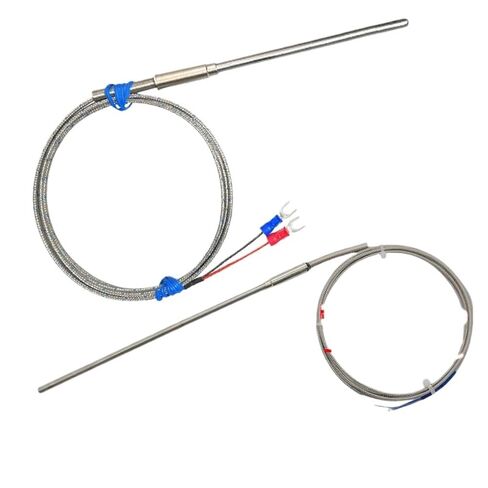 Probe1100 Degree PT100 Ungrounded Controller Sheathed Thermocouple Temperature Sensor 1Pcs(PT100 6mm,500mm) in Saudi Arabia