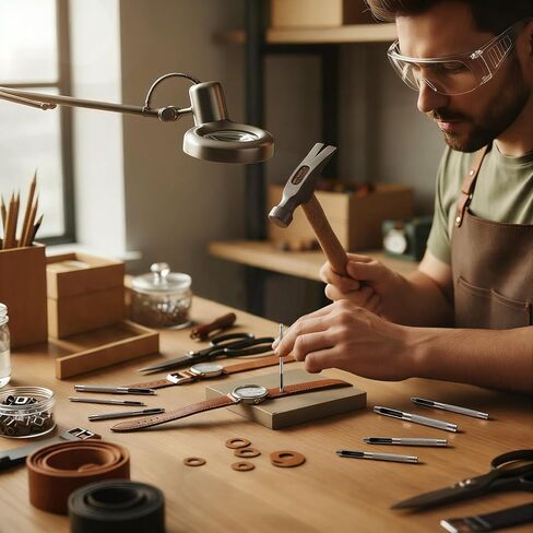 مجموعة ثقوب جلدية مجوفة من 7 قطع، أداة ثقب ثقب دائرية معدنية من موجروي، 5/64-13/64 بوصة (2-5 مم) مع مقبض مضاد للانزلاق للأحزمة، وأشرطة الساعات، والورق، والبلاستيك، DIY، وأدوات الإصلاح in Kuwait