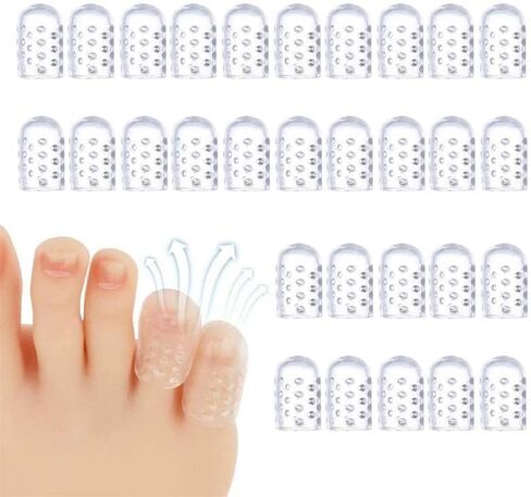 30 Pcs Silicone Toe Protectors, Breathable, Waterproof, and Sweat Proof, Pain Relief, Solve Various Foot Problems in Saudi Arabia
