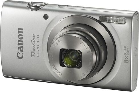 حزمة الكاميرا الرقمية PowerShot ELPH 180 من Canon (أحمر) مدمجة للتصوير والتقاط الصور مع تكبير بصري | تصميم خفيف الوزن سهل التحكم لمناسبات السفر العائلية والتصوير اليومي مع حافظة وبطاقة سعة 64 جيجابايت in Kuwait