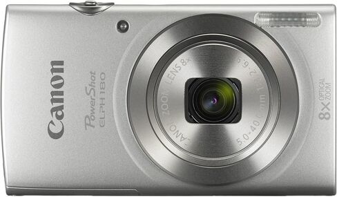 حزمة الكاميرا الرقمية PowerShot ELPH 180 من Canon (أحمر) مدمجة للتصوير والتقاط الصور مع تكبير بصري | تصميم خفيف الوزن سهل التحكم لمناسبات السفر العائلية والتصوير اليومي مع حافظة وبطاقة سعة 64 جيجابايت in Kuwait