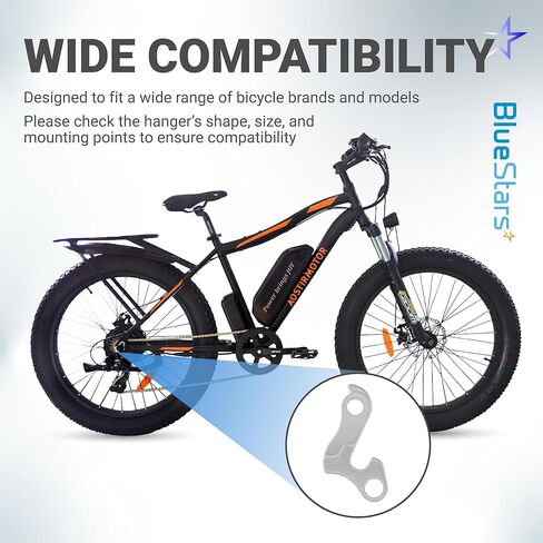 BlueStars 2 Packs Bicycle Bike Derailleur Hanger Derailleur Bracket Bike Tail Hook Frame Gear Tail Hook Aluminium Alloy Mountain Rear - for Cyclocross, Mountain, Road Racing Bike in Saudi Arabia