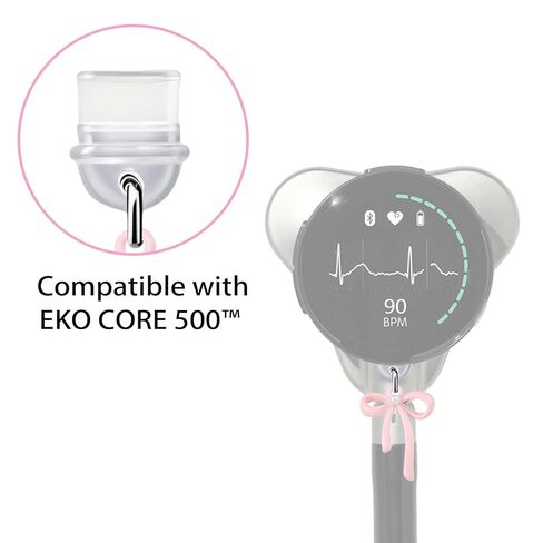 6 عبوات من قابس الغبار الساحر لـ EKO CORE 500، غطاء حماية لمنفذ الشحن مضاد للغبار على شكل فراشة لامعة مع فرشاة تنظيف لسماعة الطبيب الرقمية EKO Core 500 in Saudi Arabia