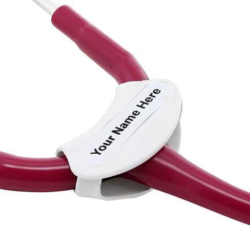 علامة اسم سماعة الطبيب - نقش شخصي - مصممة لسماعات الطبيب ADC وMDF وLittmann - مثالية للممرضات وأطباء الطوارئ والأطباء البيطريين والمساعدين الطبيين وطلاب الطب (أسود) in Kuwait