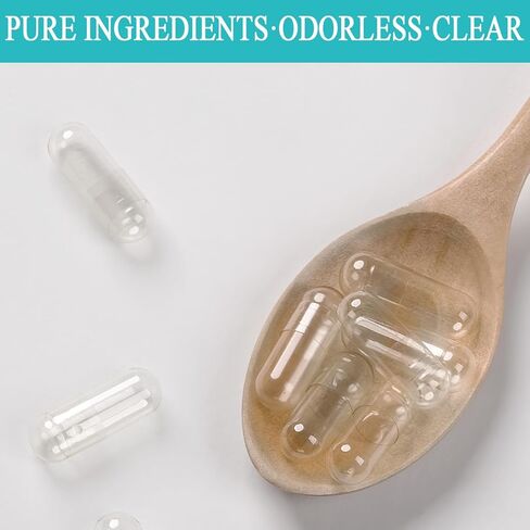wananfu Size 00 Empty Capsules Gelatin (1000 Count) Bundle with Capsule Tweezer and Micro Lab Spoon, Clear Fillable Gel Pill Capsules 00 for Making Your Own Supplements in Saudi Arabia