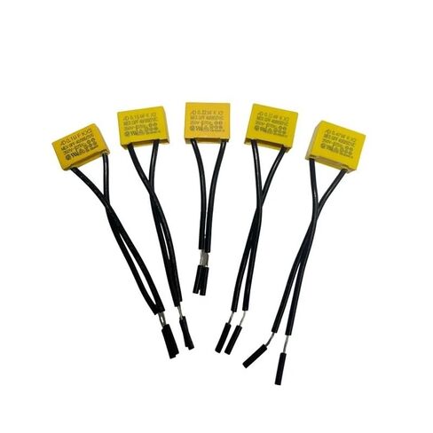 5PCS AD K X2 capacitance Tape line 0.1uF 0.15uF 0.22uF 0.33uF 0.47uF 250V-275V Housing Flexible Wire Capacitor Capacitance Meters(5pcs 0.33UF) in Saudi Arabia