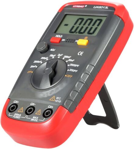 UYIGAO UA6013L Portable Digital LCD Capacitor Digital Capacitance Meter Capacitance Meter Tester Count Capacitor Tester with LCD Backlight for Electrical Engineers in Saudi Arabia