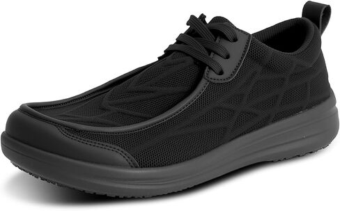 LUPWEE Non Slip Work Shoes for Men Water Slip Resistant Slip-on Food Service Sneakers Lightweight Breathable Restaurant Chef Kitchen Walking Shoes in Saudi Arabia