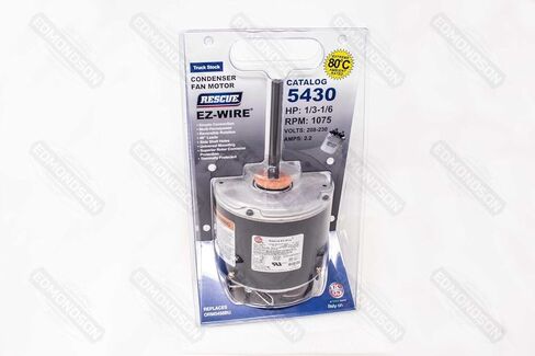 Replacement for US Motors 5430 RESCUE® EZ-Wire Condenser Fan Motor, 208-230V, 1/3-1/6 HP, 1075 in Saudi Arabia