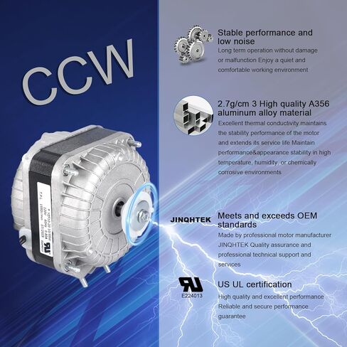 YZF10-20 Fan AC Motor 120V 10 / 55W 0.8A 60Hz Shaded Pole Condenser Motor Replace for Atosa Avantco Refrigeration Equipment Radiator Evaporator Freezer, Small Ventilation Equipment 1550rpm in Saudi Arabia