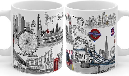 Chicago Souvenir Mug | 11oz Ceramic Coffee Cup | Windy City Chi-Town Skyline Design | Travel Keepsake Gift in Saudi Arabia