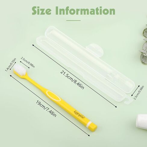 مجموعة فرش أسنان للسفر مكونة من 6 قطع، فرش أسنان ناعمة للغاية للبالغين، فرشاة أسنان يدوية محمولة لطيفة مع حقيبة سفر فردية، فرش أسنان للتنظيف العميق للأسنان الحساسة (متعددة الألوان) in Kuwait