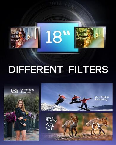 8K Digital Camera for Photography - 88MP Autofocus Vlogging Camera for YouTube with 64GB SD Card, WiFi, 18X Zoom 3" 180° Flip Screen Compact Travel Camera with 2 Batteries for Teens and Beginner in Kuwait