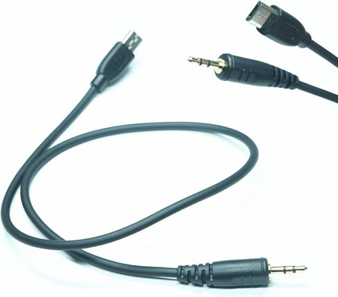 3.5mm-Micro USB Camera Remote Shutter Release Cable Wire for Samsung Accessories NX1, NX10, NX20, NX30, NX Mini, NX100, NX200, NX210, NX300, NX500, NX1000, NX1100, NX2000 for Connecting Flash Triggers in Saudi Arabia