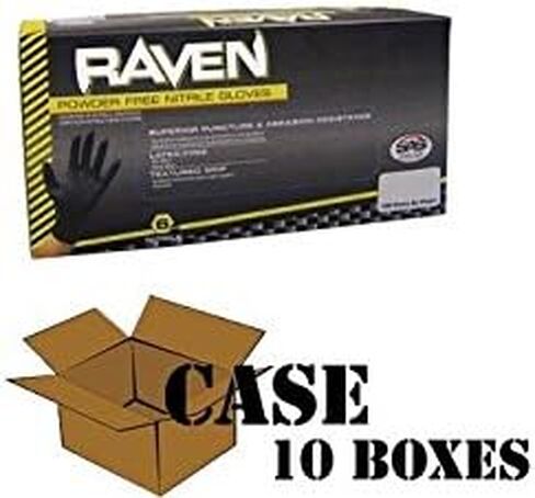 Raven - Nitrile Powder Free Gloves - Case Size Small in Saudi Arabia