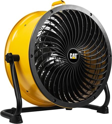 مروحة Caterpillar® مقاس 18 بوصة - مروحة أسطوانة عالية السرعة ذات شفرات عالية الجودة من الفئة الصناعية (أسود، 2 في 1): 3400 قدم مكعب في الدقيقة، 4 سرعات، رأس أسطوانة قابل للتعديل 360 درجة، محرك محمل كروي مزدوج مع غطاء مصبوب in Saudi Arabia