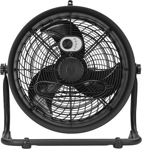 Caterpillar® fan 18"-Blade High-Velocity Drum Fan Heavy Duty Industrial Grade (Black, 2-in-1): 3,400 CFM, 4-Speed, 360 Degree Adjustable Drum Head, Dual Ball Bearing Motor with Die-Cast Cover in Saudi Arabia