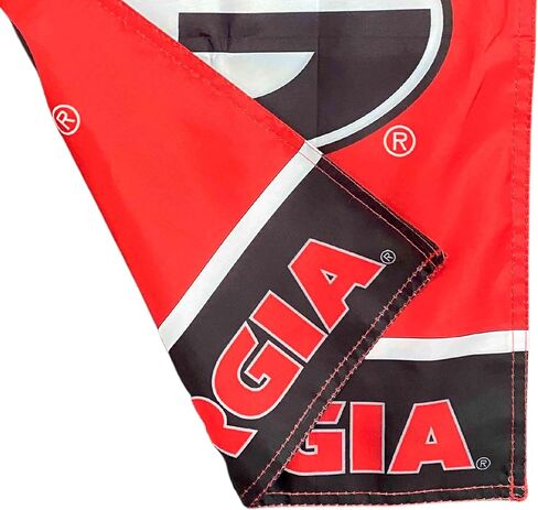 FANMATS Ohio State University Red & Black Garden Flag | 12"x18" | Brutus Buckeye with Go Buckeyes in Saudi Arabia