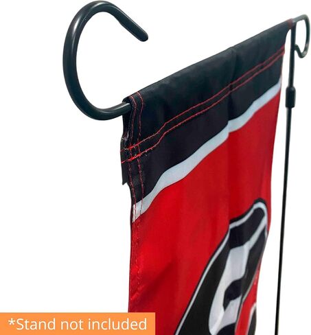 FANMATS Ohio State University Red & Black Garden Flag | 12"x18" | Brutus Buckeye with Go Buckeyes in Saudi Arabia