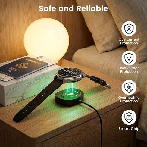 كابل شحن USB-A مغناطيسي لحزام Amazfit Helio، شاحن بديل 3.3FT متوافق مع Amazfit T-Rex 3، Balance، Balance 2 in Kuwait