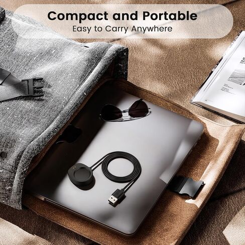 كابل شحن USB-A مغناطيسي لحزام Amazfit Helio، شاحن بديل 3.3FT متوافق مع Amazfit T-Rex 3، Balance، Balance 2 in Kuwait