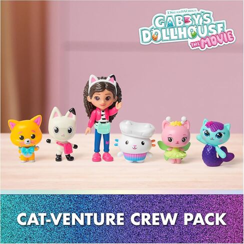 Gabby's Dollhouse: The Movie, Cat-Venture Crew Pack, 11-Piece Toy Figure Set with Accessories, Kids Toys for Girls & Boys Ages 3 and Up in Saudi Arabia