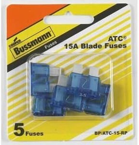 فيوز كوبر بوسمان BK/ATC-15، شفرة، 15 أمبير، 32 فولت، سريع المفعول (5 قطع) in Kuwait
