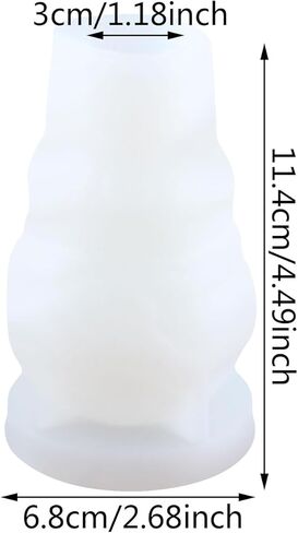 XIAOSHUI Ice Cream Candle Mold Ice Cream Cone Silicone Candle Molds for Candle Home Decorate Candle Making Resin Casting Aromatherapy Gypsum Candles Clay Craft in Saudi Arabia