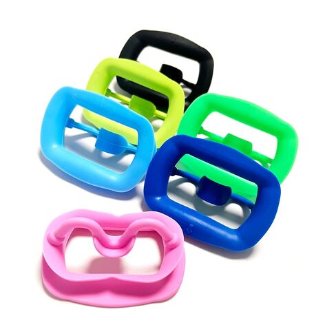 6 Pcs Silicone Mouth Opener, Dental Cheek Retractor for Teeth Whitening,Reusable Intraoral Lip Retractor (Black) in Saudi Arabia