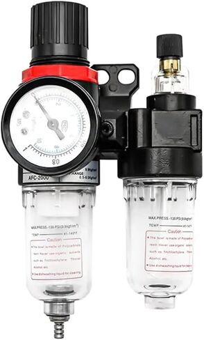 AFC2000 AFR2000 + AL2000 G1/4 ضاغط الهواء يستخدم فلتر الهواء فاصل الزيت والماء لتقليل منظم صمام الضغط (AFC2000) in Kuwait