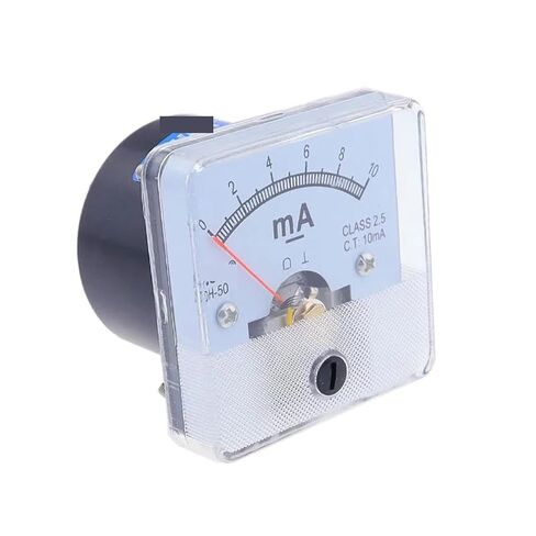 5mA 10MA 50MA 100mA 200MA DC مقياس التيار الكهربائي التناظري لوحة أمبير مقياس التيار الكهربائي DH-50 1MA 2MA 3MA 1 قطعة (تيار مستمر 3mA) in Saudi Arabia