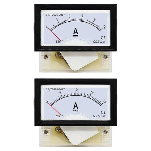 Pointer Type Mechanical Ammeter DC/AC 1A-50A Direct Connection Panel Hole Size 38 * 68mm 1Pcs(85C17 DC,30A) in Saudi Arabia