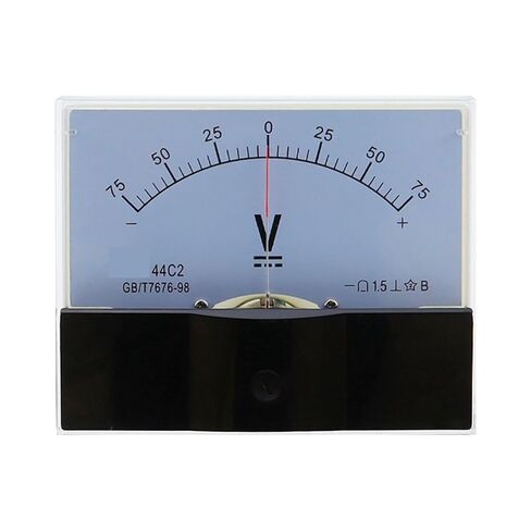 44C2 DC /75mv VoltmeterGauge Analog Panel V Current Meter50A -0 3V 5A 10V 50V 100V 200V 300V 500V 1Pcs(150V - 0-150V) in Saudi Arabia