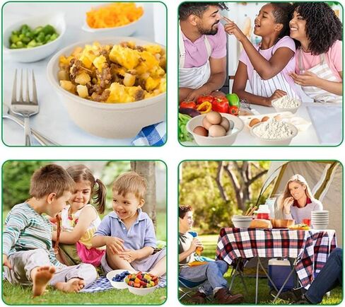300 Pack 12 OZ Disposable Paper Bowls Compostable Biodegradable Soup Bowls Made of Natural Bagasse, Heavy-duty Bowls for Milk Cereals, Snacks, Salads in Saudi Arabia