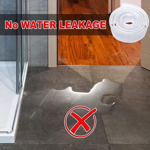 Zonon 108 Inch Clear T Shaped Shower Door Bottom Seal Strip Bathroom Framed Bottom Drip Waterproof Sweep Replacement Parts for Home Bathroom Glass Shower Door, 3 Rolls, Each Roll 36 Inches Long in Saudi Arabia
