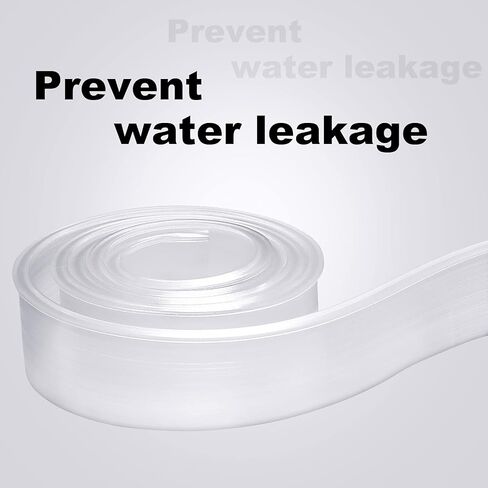 Zonon 108 Inch Clear T Shaped Shower Door Bottom Seal Strip Bathroom Framed Bottom Drip Waterproof Sweep Replacement Parts for Home Bathroom Glass Shower Door, 3 Rolls, Each Roll 36 Inches Long in Saudi Arabia