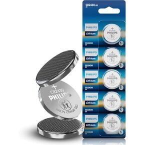 PHILIPS CR2430 3V Lithium Coin Battery (20-Pack) - CR2430 Battery for TPMS, Intelligent Door Lock, Key Remote Control, Medical Devices, Industrial Sensors in Kuwait
